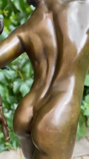 LARGE STATUE OF HERMES FROM BRONZE