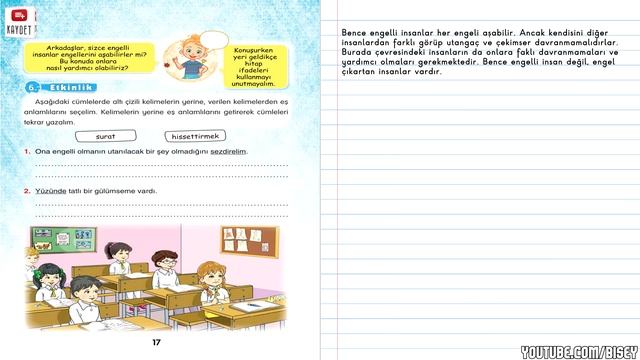 ARKADAŞ Metni Etkinlik Cevapları 3. Sınıf