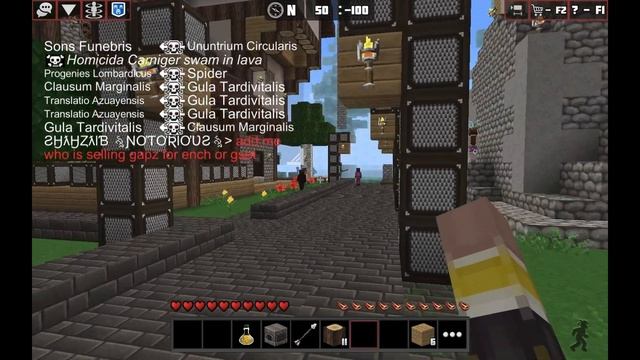 Playing A MINECRAFT Ripoff Game.(Planet Cubes Survival Craft)