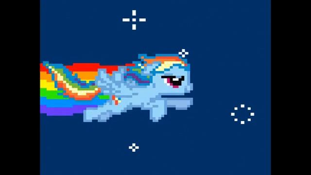 Nyan cat VS Rainbow Dash