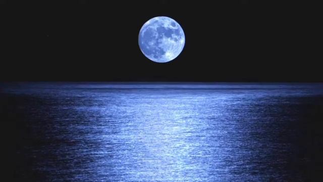 Relaxing Sleep Music With The Full Moon Over The Ocean - Soothing Sleep Music, Stress Relief