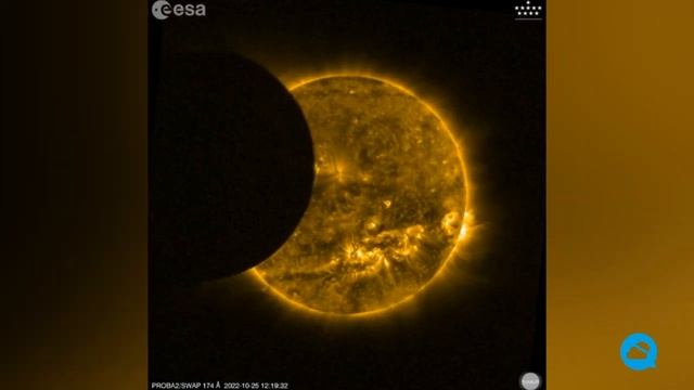 How The Partial Solar Eclipse Was Seen From Space