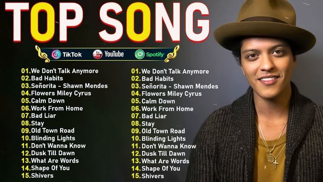 Bruno Mars, Adele, The Weeknd, Maroon 5, Miley Cyrus, Ed Sheeran, Selena Gomez 🎶Best Pop Music 2024