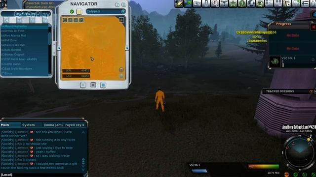 Entropia Universe Calipso noob help sweat location 2