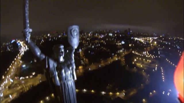 Ночной Киев с высоты птичьего полета