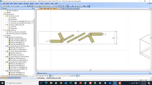 Analysis Of An RF Filter Within Metalized Housing Using Cadence Clarity 3D FEM S