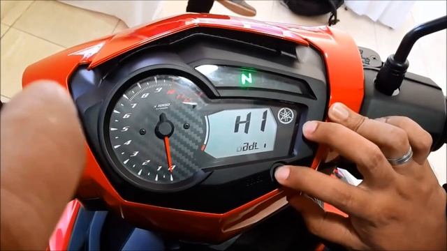 Yamaha150 MX King Seting Nama Pada Display Speedometer