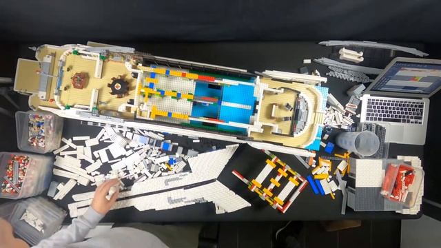 Project Cosmos: LEGO Scale Model (Top View Building Time-Lapse)