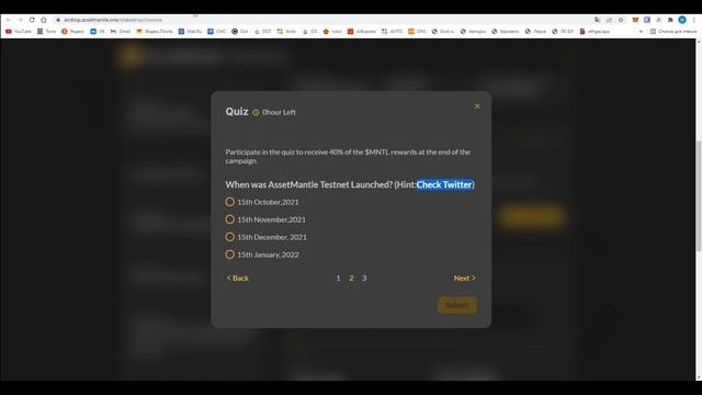 AssetMantle Airdrop QUIZ 10-12