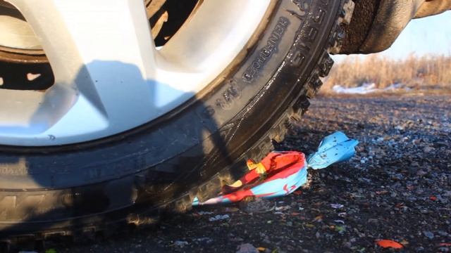 Завораживающий звук! Эксперименты!!! Переехал машиной...