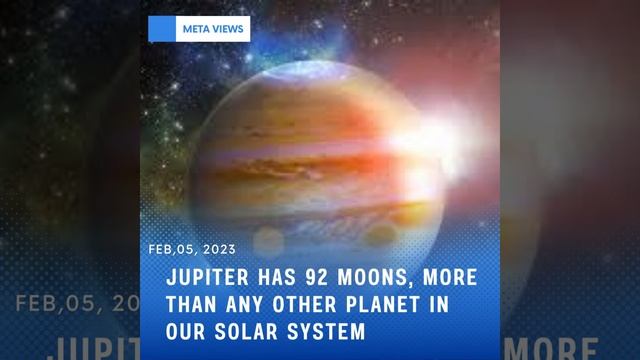 Jupiter Has 92 Moon More Than Any Other Planet In Our Solar System