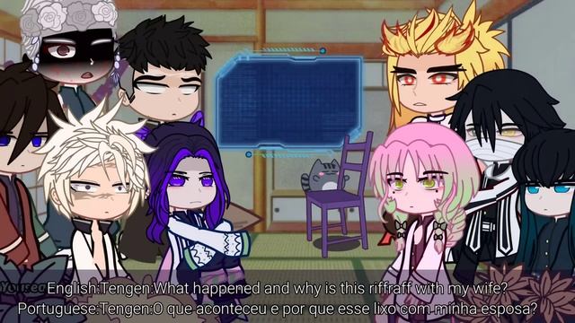 Hashiras react to Nezuko and TanjiroGacha -yousra
