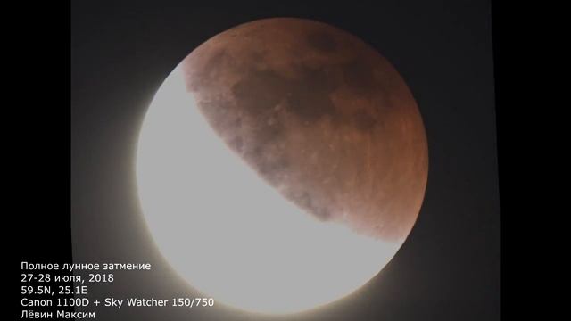 Полное лунное затмение 2018 года