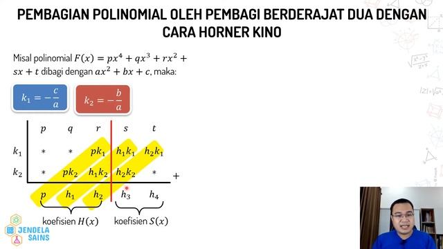 Polinomial / Suku Banyak Matematika Kelas 11 • Part 13: Pembagian Polinomial Dengan Cara Horner Kin