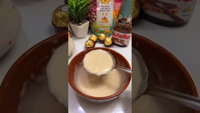 How To Make Super Delicious Waffel At Home | Belgium Ferrero Rocher Waffel | Foodgramss #shorts