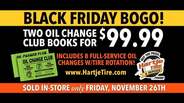 Hartje Tire & Service Center BOGO Oil Change 2021