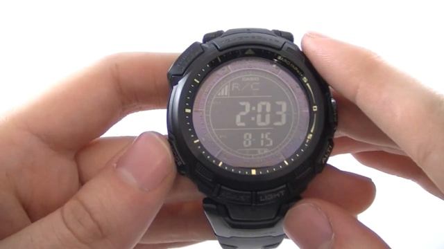 Men's Casio Pro Trek Chronograph Watch PRW-1300Y-1VER Watch Review - Watch Shop UK