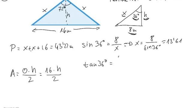 Dbh4, Trigonomettria, 15 Eta 16 Ariketak Triangelu Zuzenak