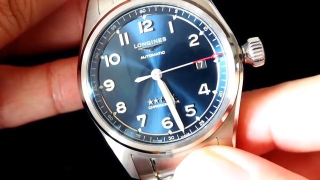 Longines Spirit 40mm Blue Pilot Watch