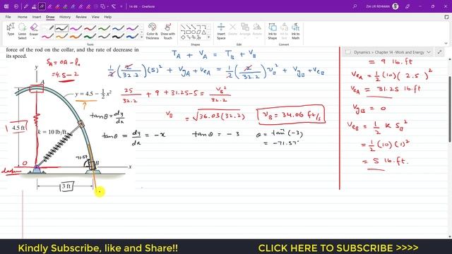 14-88 Kinetics Of Particle: Conservation Of Energy Chapter 14: Hibbeler Dynamics | Engineers Academ