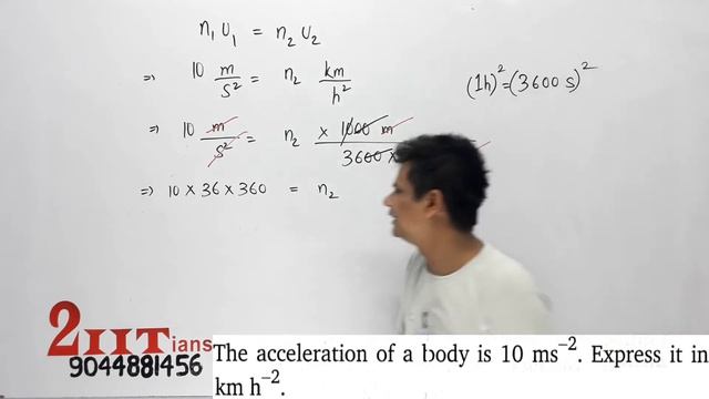 Units & Measurements Q7 Nootan Physics Numericals | Convert M/s2 Into Km/hr2