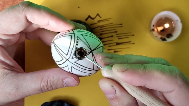 ОЖИНА | Авторський варіант народної писанки. Фарбуємо в блакитний