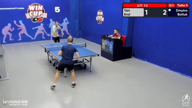 22:30  Yan Krol  Dmytro 0-3 Batiuk  South 6 WIN CUP 31.10.2022 WINCUP | TABLE TENNIS