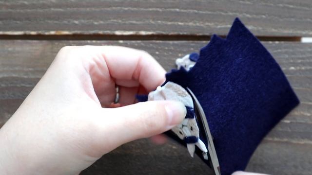 刺繍ブローチの作り方 / フェルトを使った軽いブローチ / 1つのキットでうさぎとくまのブローチが作れるよ！