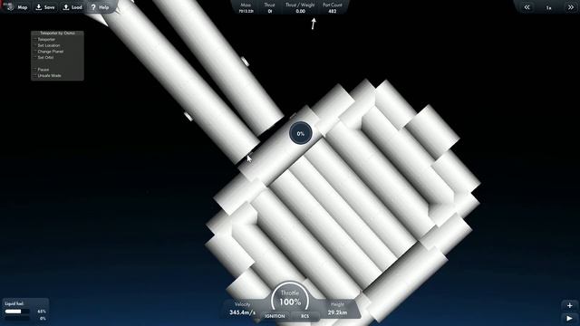 метеорит в симуляторе космоса!!!