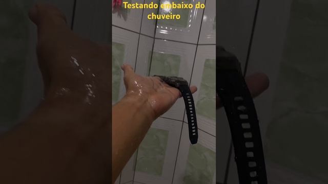 Testando Smartwatch Zeblaze Vibe 7 Pro Embaixo Do Chuveiro Será Que  Ligou Depois😅