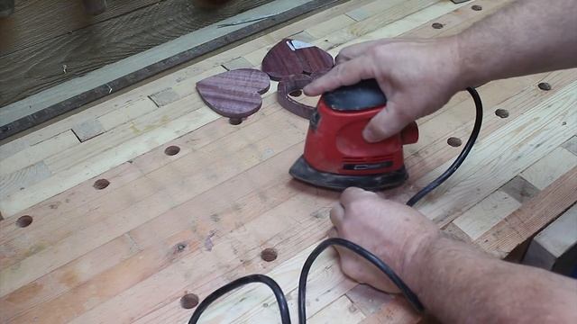 Scroll Saw Project- Purple Heart Box With Turquoise Stone Inlay (Inlace)- Mustache Mike