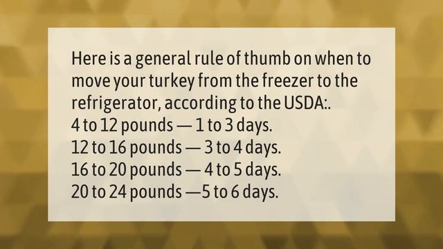 How Long Does It Take To Thaw A 13 Pound Turkey?