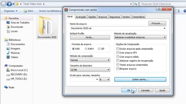 Colocar Senha Numa Pasta