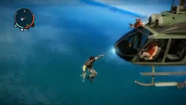 Just Cause 2 - Hijacking A Helicopter From A Helicopter
