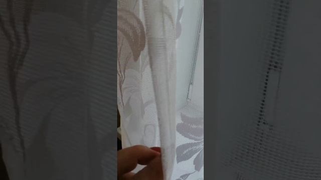 Принесла. Подшили. Повесила тюль 22.04.2021