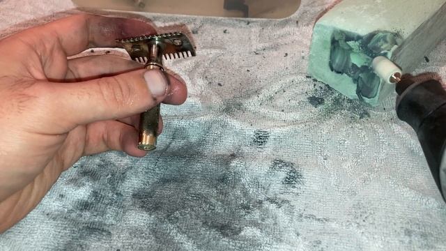 Vintage Brass Double-Edge Safety Razor Full Restoration