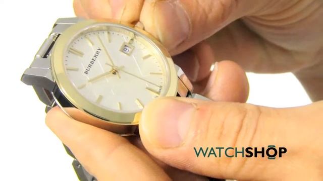 Burberry Ladies' The City Engraved Check Watch (BU9115)