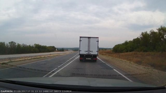 Garmin Dash Cam 55 Travelapse 1440p Подмосковье - Самара в сентябре 2017 ч.4