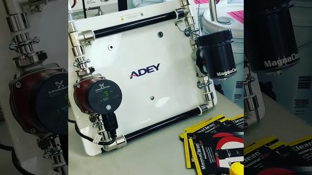 Demonstration Of How And Adey Magnetic Filter Will Clean Your Hydronic Heating System Of Iron Oxide