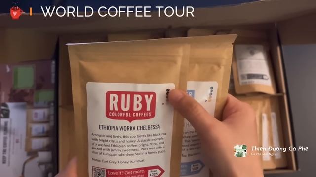 Đập Hộp WORLD COFFEE TOUR | BEAN BOX | Specialty Coffee | Cà Phê Đặc Sản | @ThienDuongCaPhe