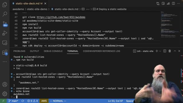 Aws-cdk - Static-site - Part2of3 - Deploying
