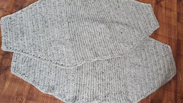 LEFT HANDED CROCHET : HOW TO CROCHET CARDIGAN / DIAMOND STYLE/EASY