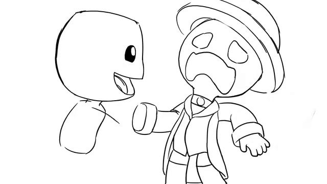 Sackboy x Newton Drawing Process