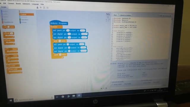 Controlling DC Motor Using L293N Arduino MBlock