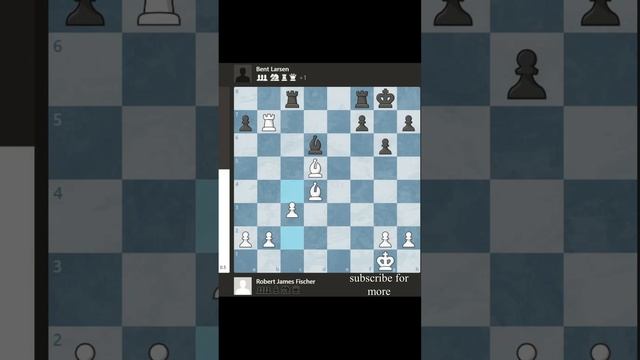 Bobby Fisher VS Bent Larsen | Chess Candidates Tournament | Semi Final | 1971