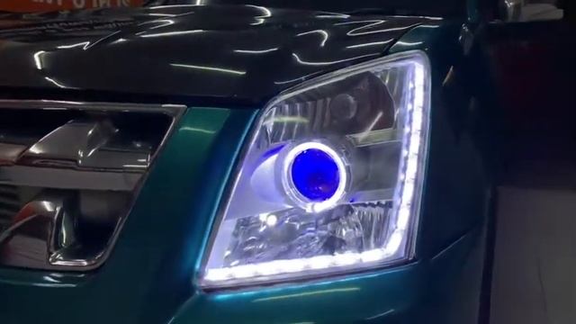 Isuzu D-Max โปรเจคเตอร์เลนส์ควบคุมเเสง Projector Bi-LED LASER PHOENIX PRO-MAX 55w
