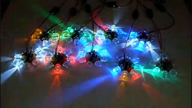 8 LED Chaser Beacon PIC Microcontroller Light Show - 10mm LEDs