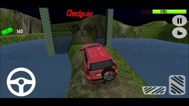 Jeep Adventure Stunt Challenge Racing Game | Offroad Jeep Driving | Red Jeep Games #Android Gamepla