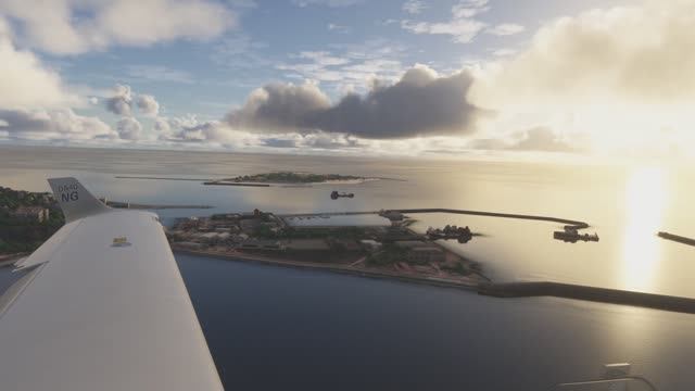 Microsoft Flight Simulator 2024. Landing DÜNE