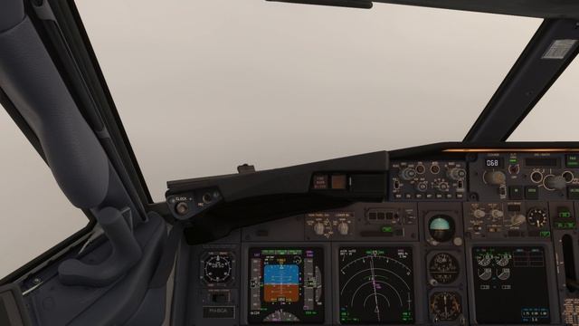 посадка в Ставрополе на Боинге 737-800, плохая погода, сильный ветер